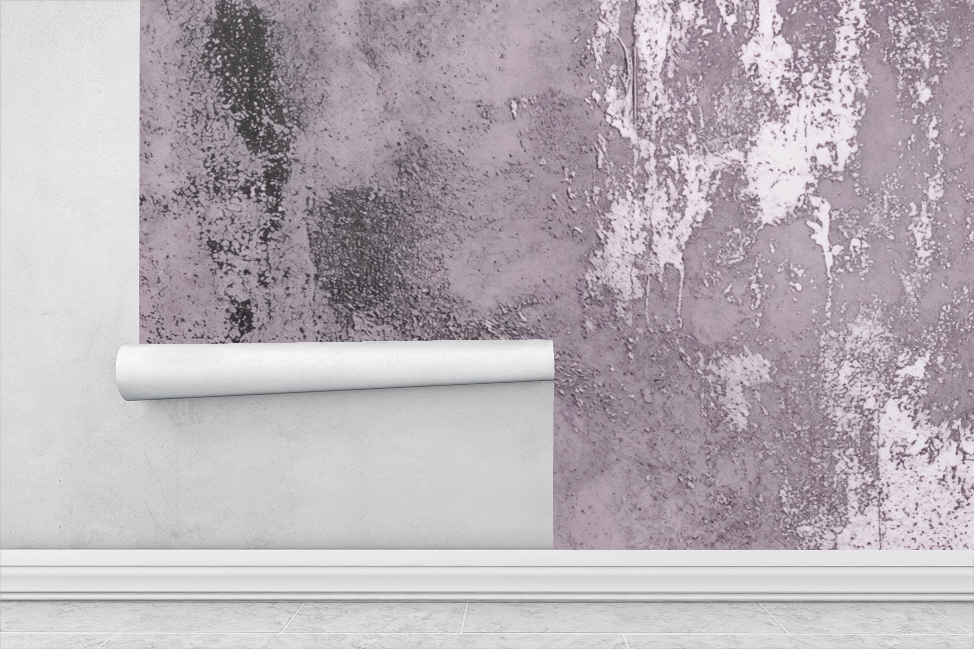 Soft Aubergine Plaster - Luxe Textures Luxury Wallpaper Mural