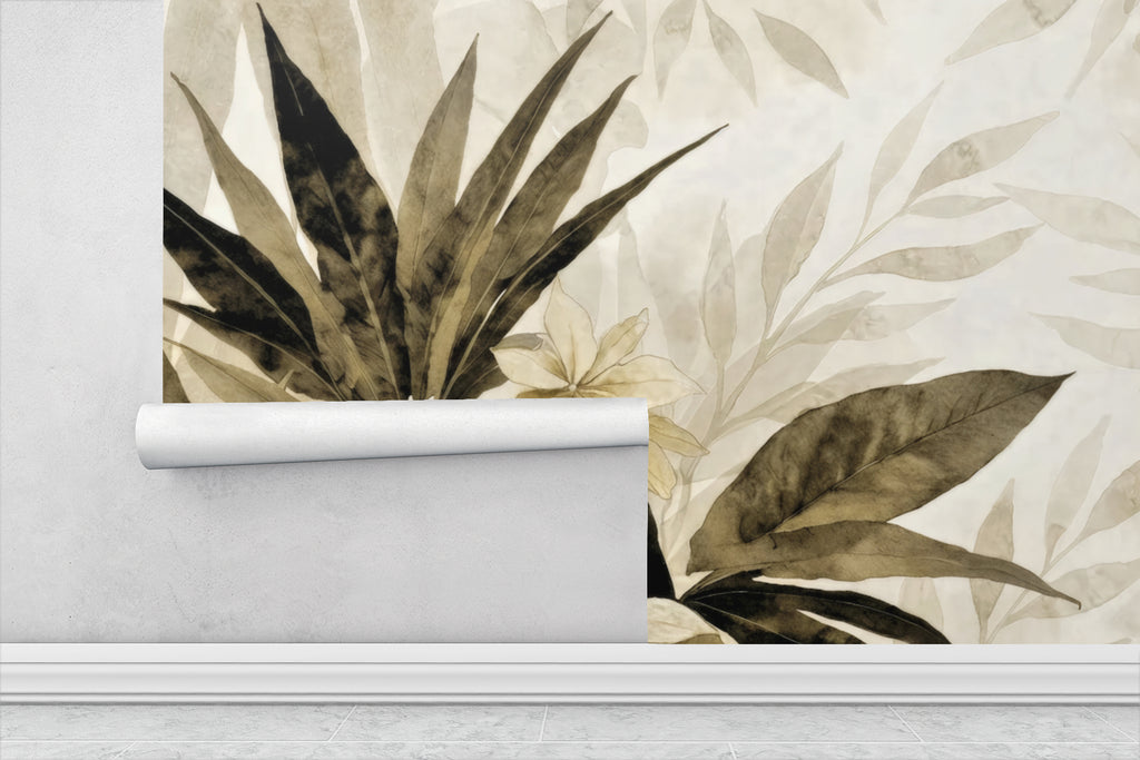 Tropical  Reverie — Bold Florals Luxury Wallpaper Mural
