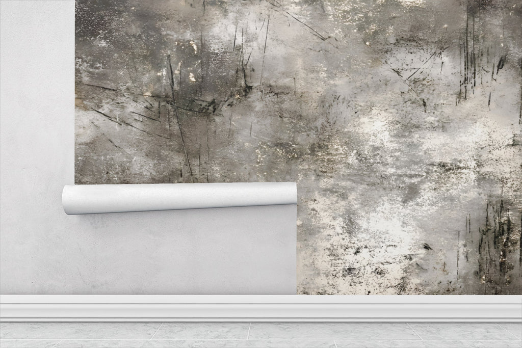 Distressed Scratched Concrete — Luxe Textures Luxury Wallpaper Mural