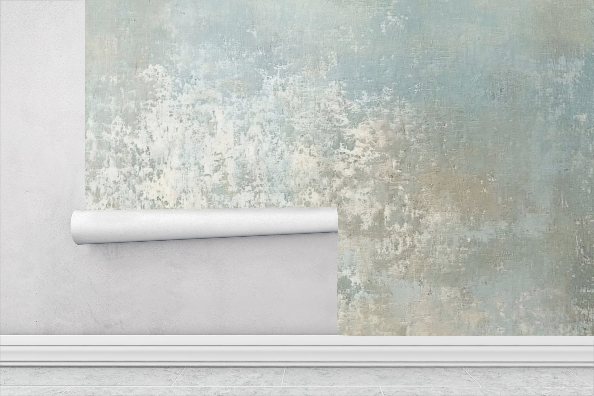 Soft Blue Plaster — Luxe Textures Luxury Wallpaper Mural