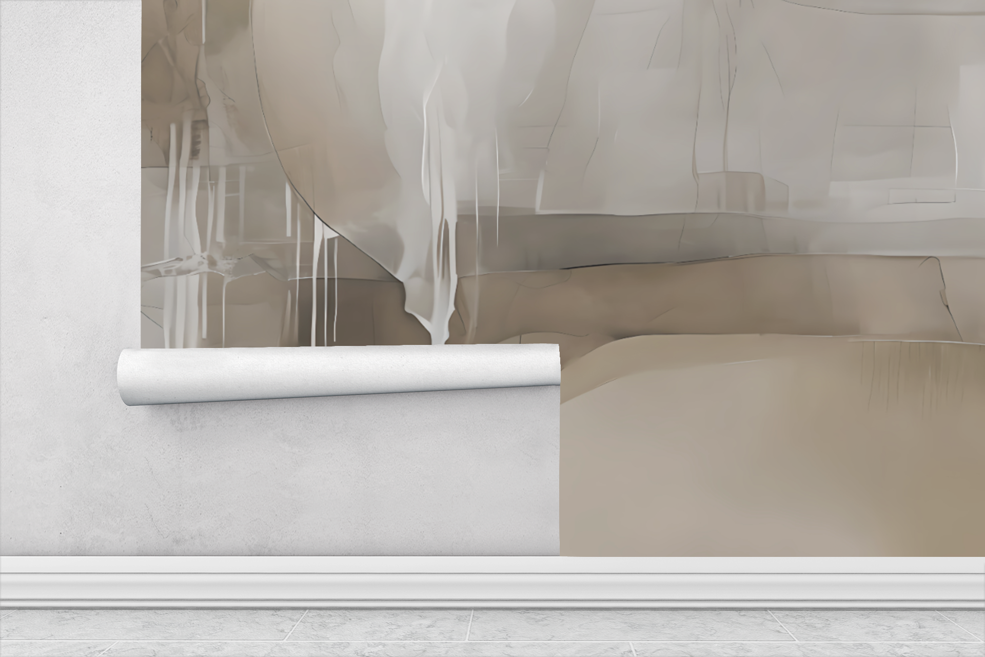 Silent Canvas — Abstract Luxury Wallpaper Mural