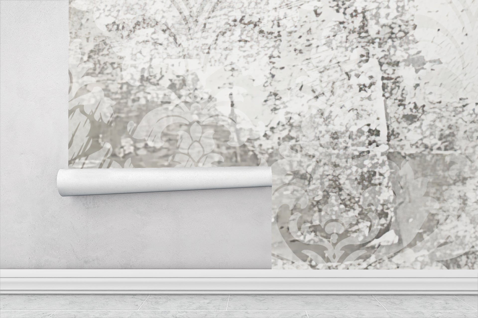 Ghost Damask — Luxe Textures Luxury Wallpaper Mural