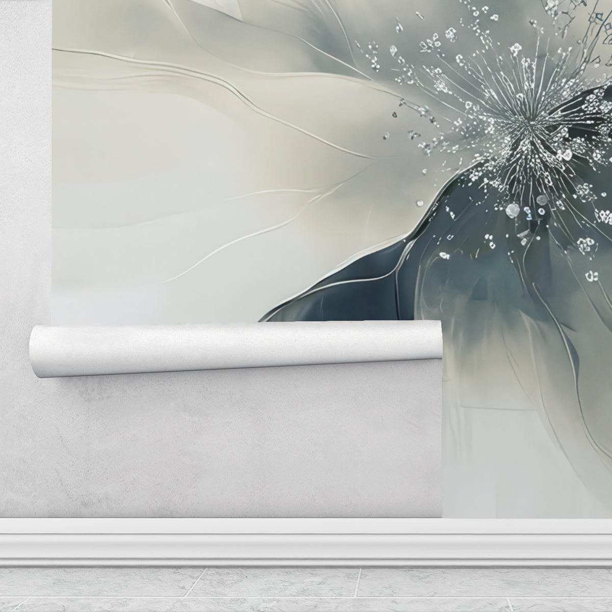 Blue Blooms - Bold Floral Luxury Wallpaper Murals