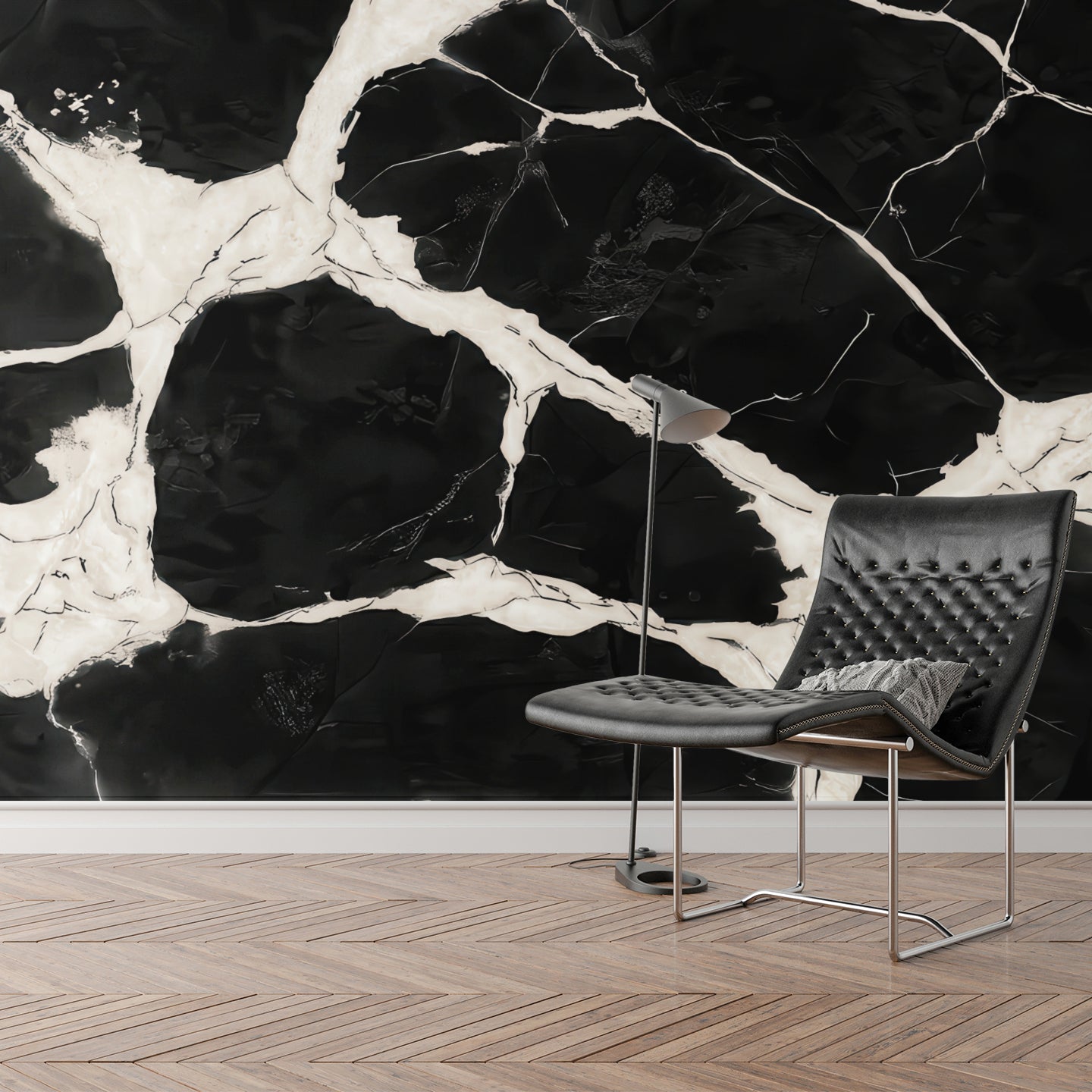 Ink Fracture — Luxe Textures Luxury Wallpaper Mural