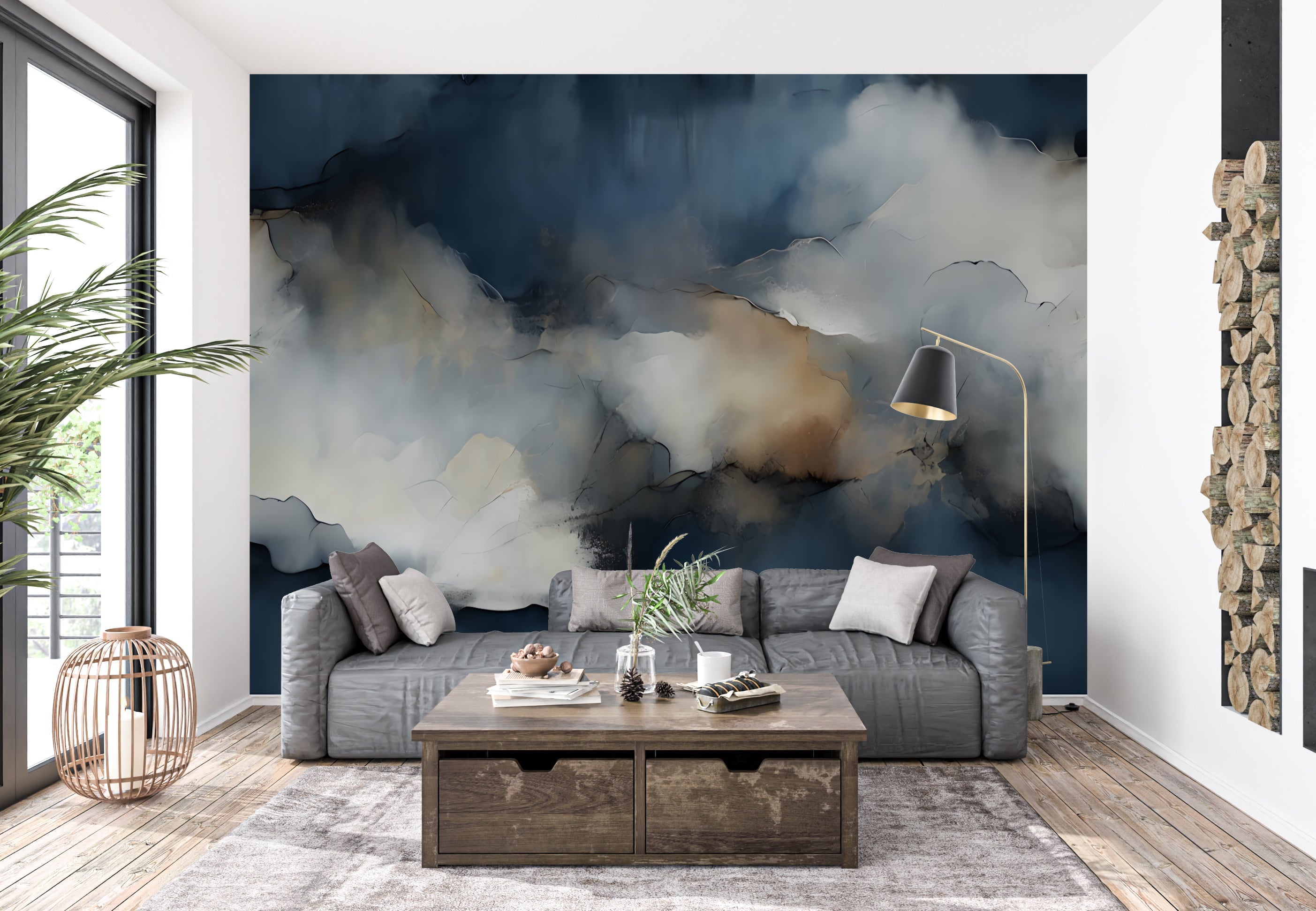 Aegean — Abstract Luxury Wallpaper Mural