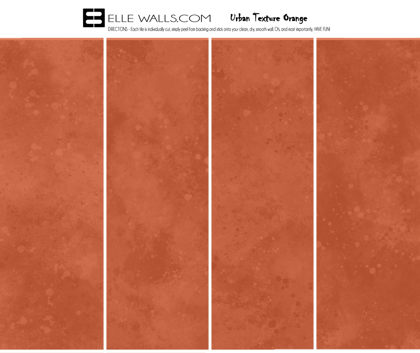 Urban Texture Wallpaper Tile - Orange