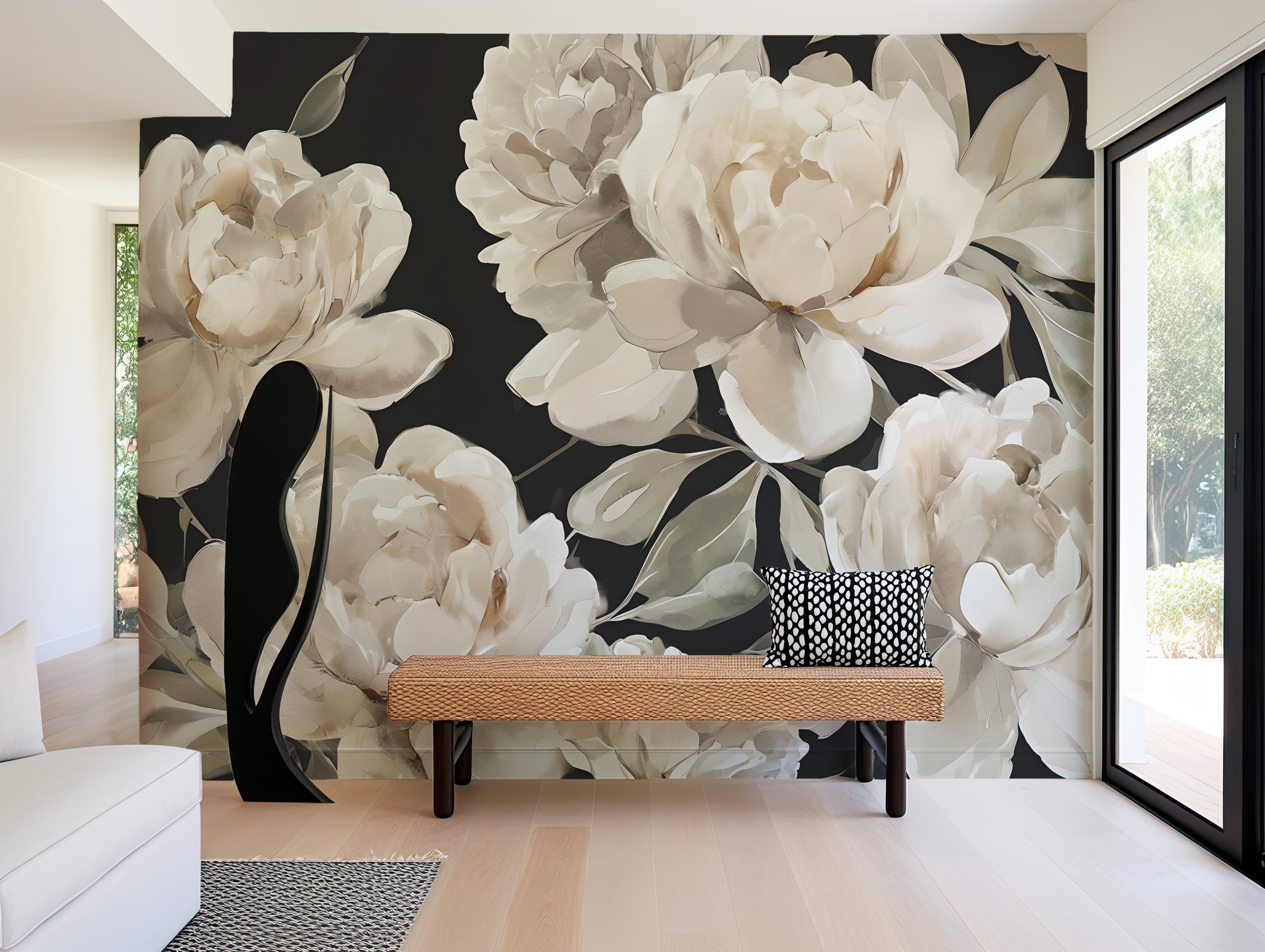 Painted Peony — Bold Florals Luxury Wallpaper Mural