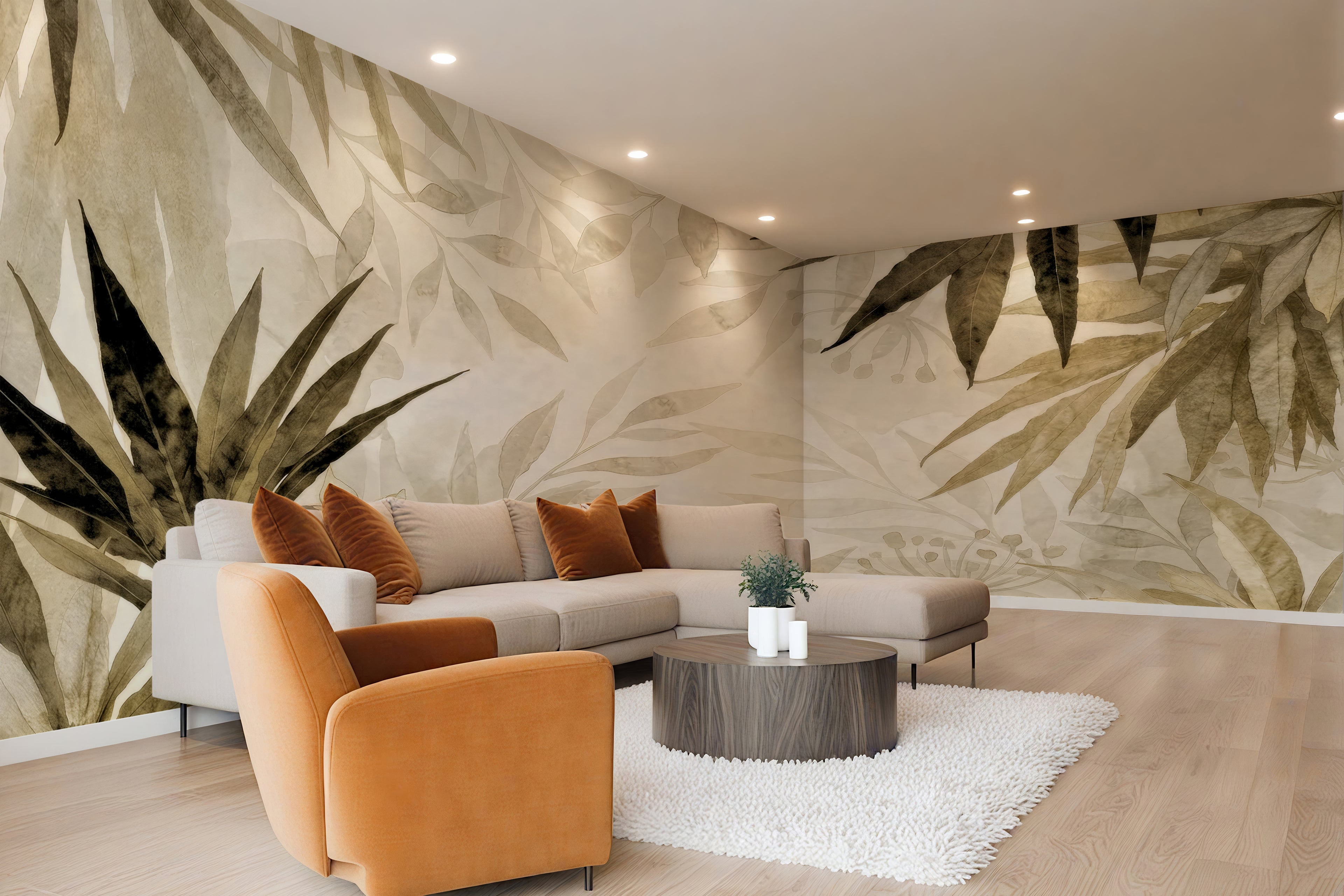 Tropical  Reverie — Bold Florals Luxury Wallpaper Mural