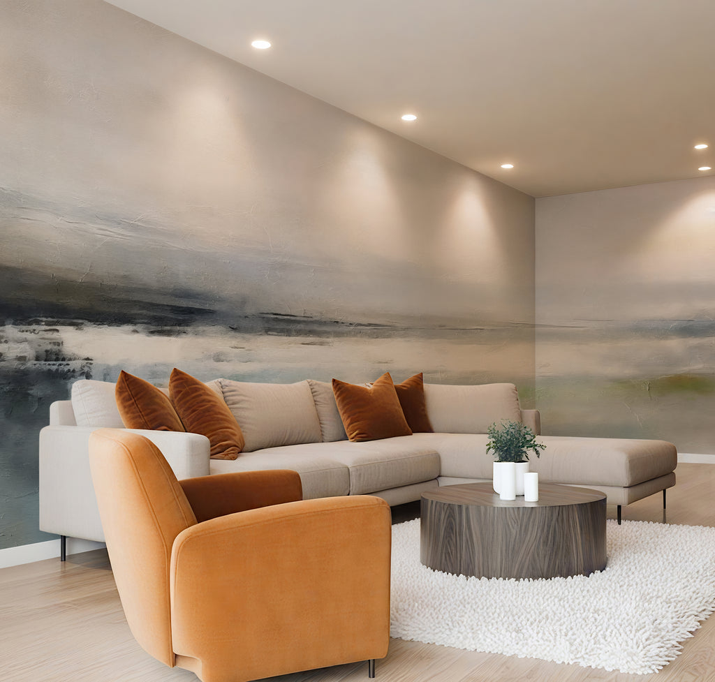 Tidal Mist - Abstract Luxury Wallpaper Mural