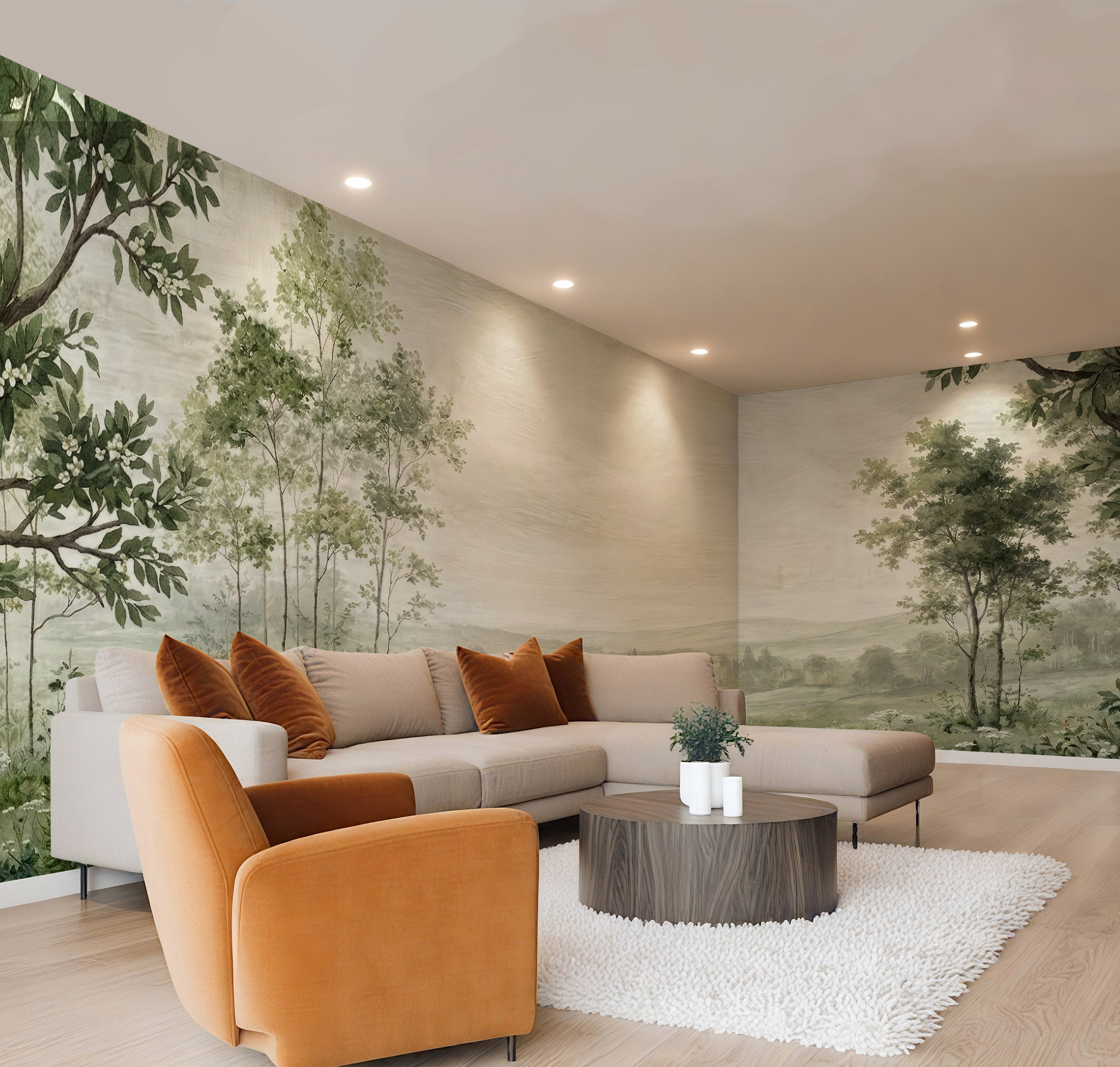 Vintage Landscape - Coastal & Nature Luxury Wallpaper Mural