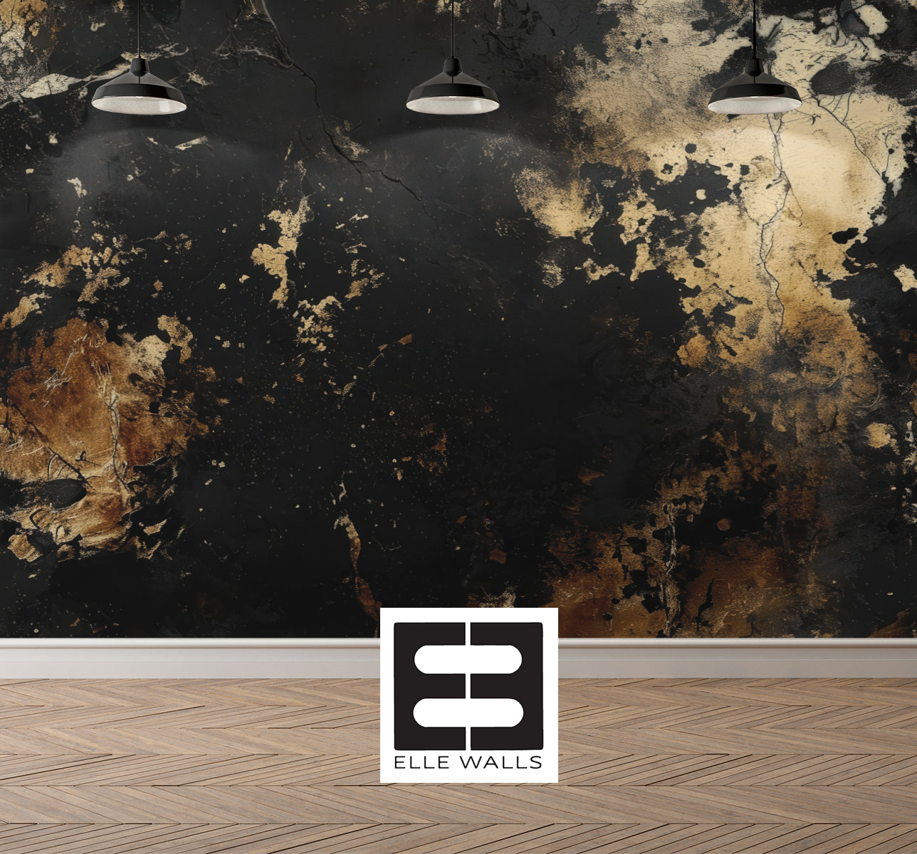 Burnished Void —  Luxe Textures Luxury Wallpaper