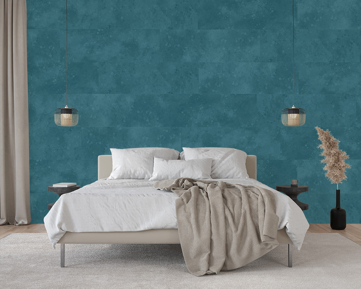 Urban Texture Wallpaper Tile - Medium Teal