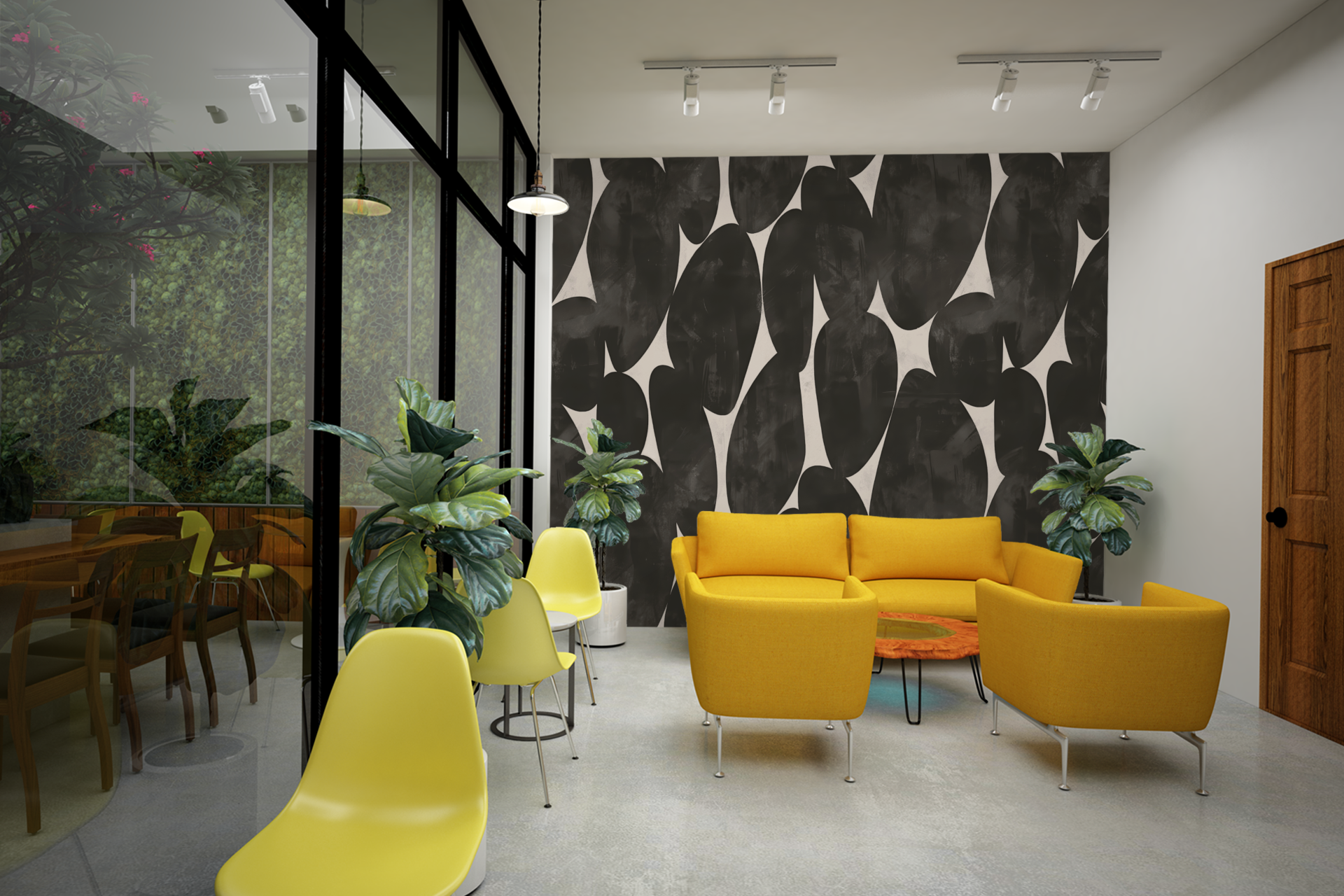 Charcoal Stone — Luxe Textures Luxury Wallpaper