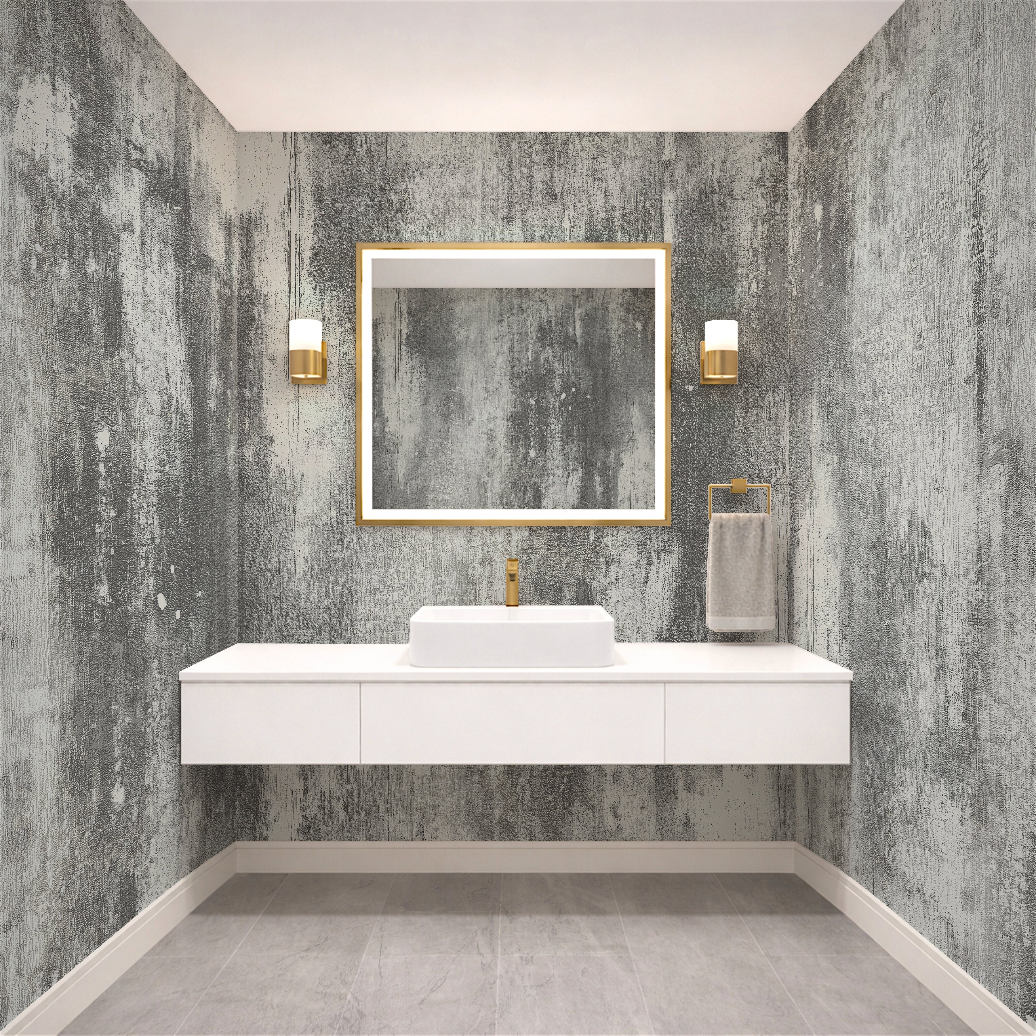 Venetian White - Luxe Textures Luxury Wallpaper Mural