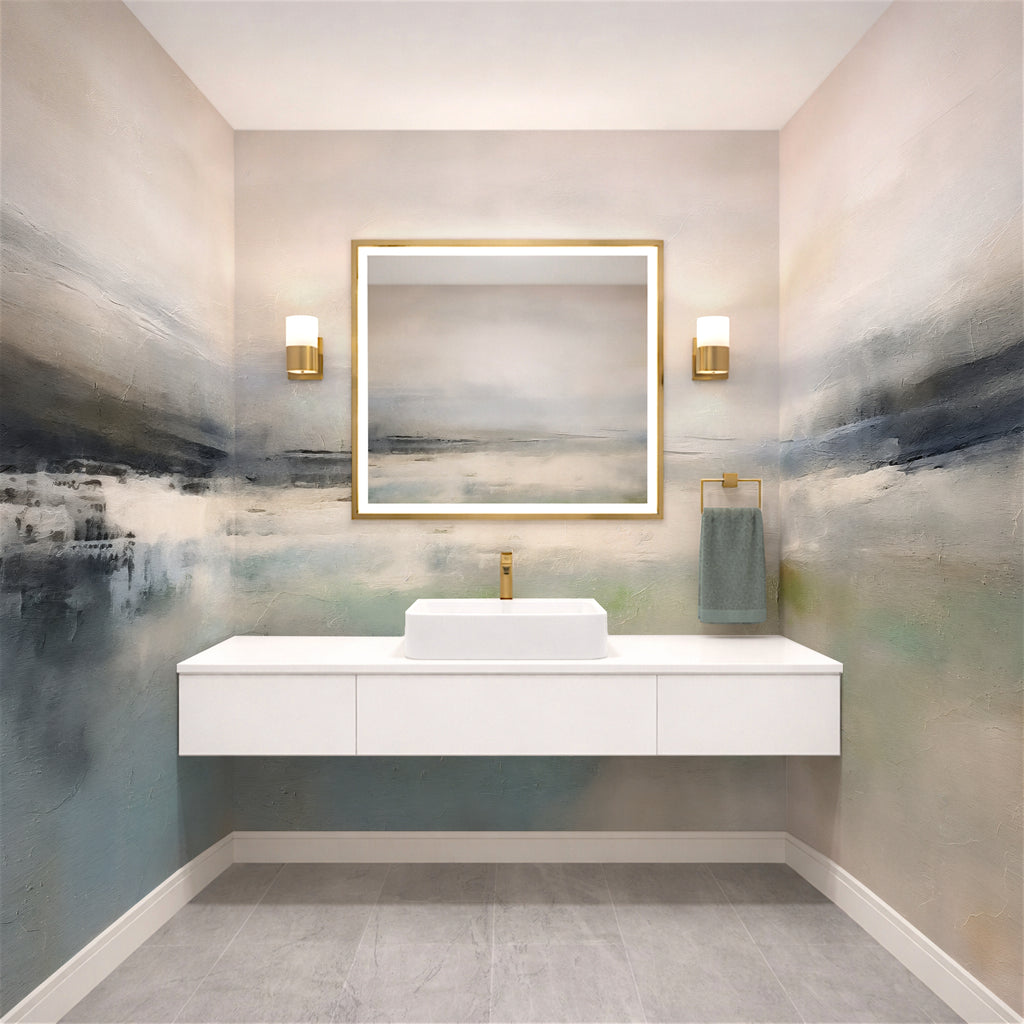 Tidal Mist - Abstract Luxury Wallpaper Mural