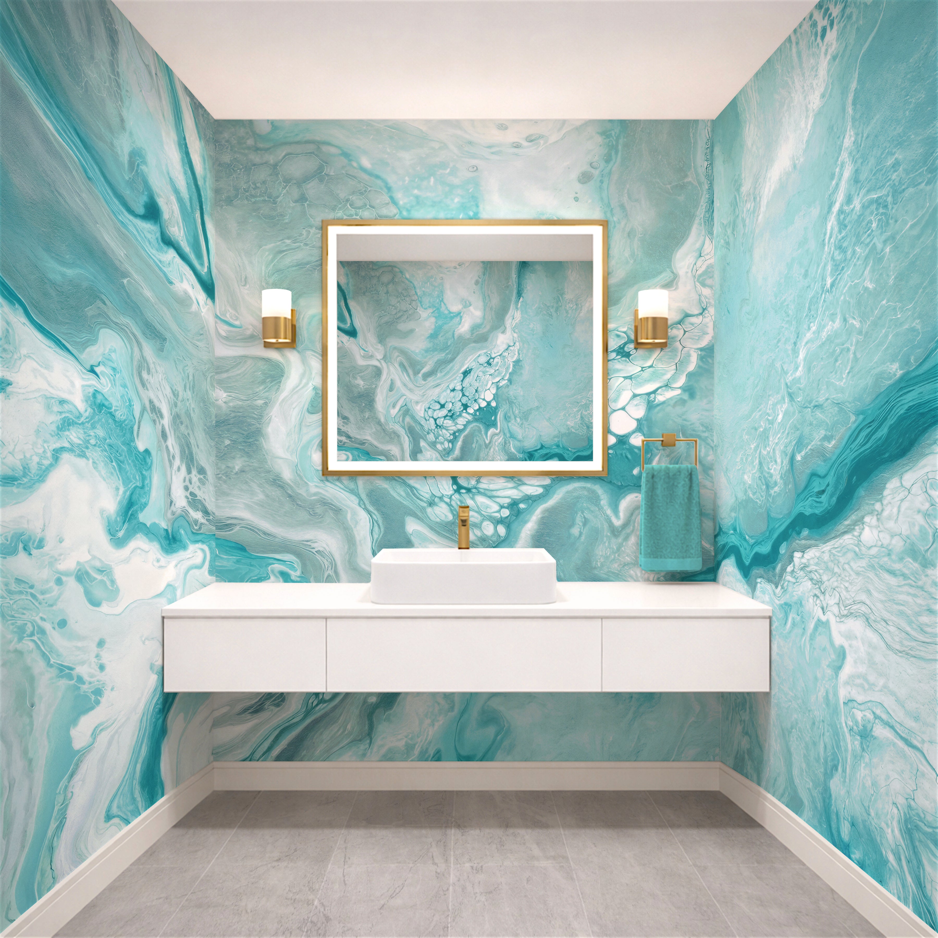 Ice Dancer - Abstract Luxury Wallpaper Mural