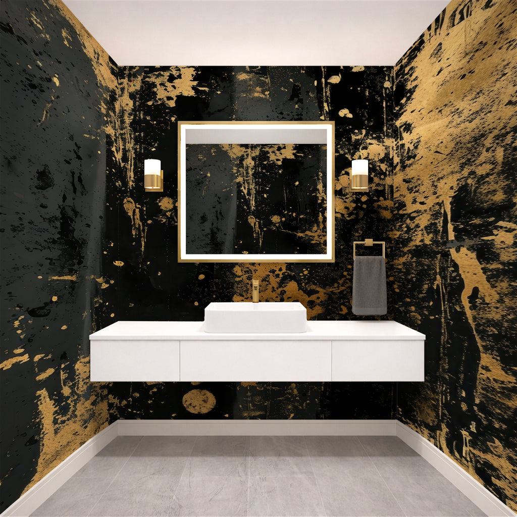 Weathered Veil  —  Luxe Textures Luxury Wallpaper
