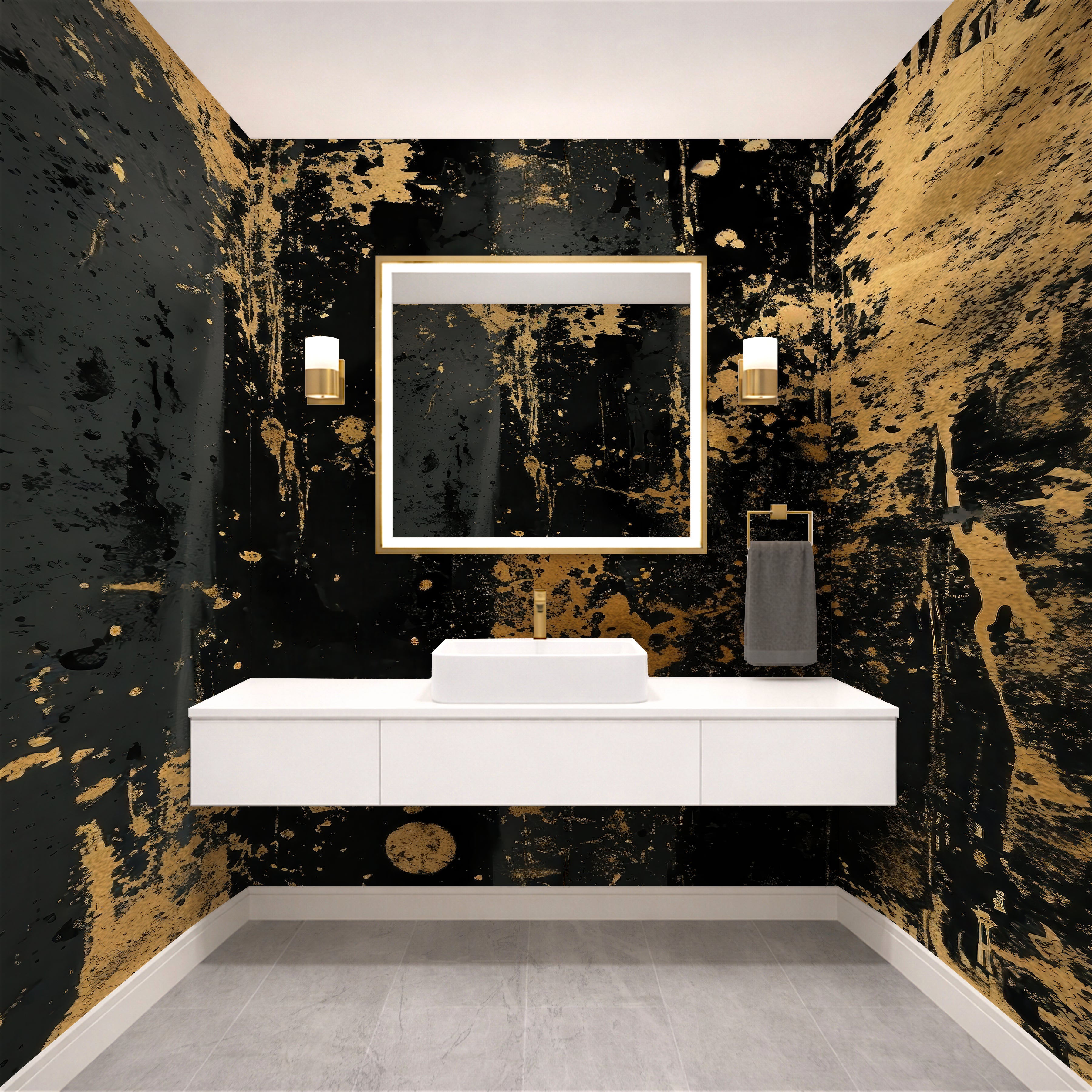 Weathered Veil  —  Luxe Textures Luxury Wallpaper