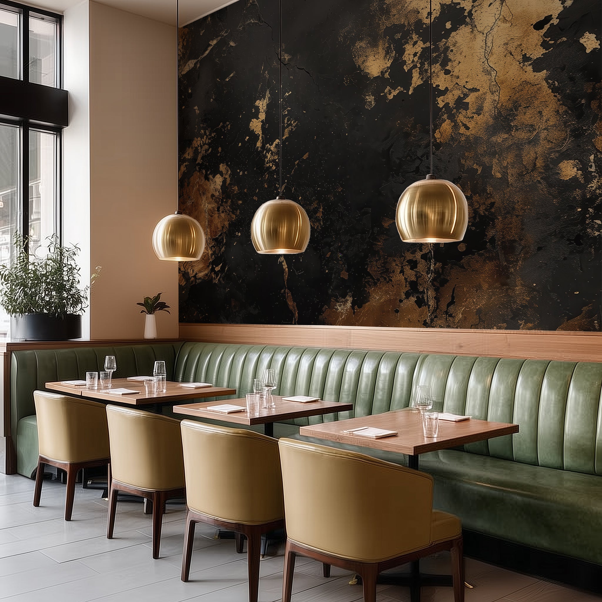 Burnished Void —  Luxe Textures Luxury Wallpaper