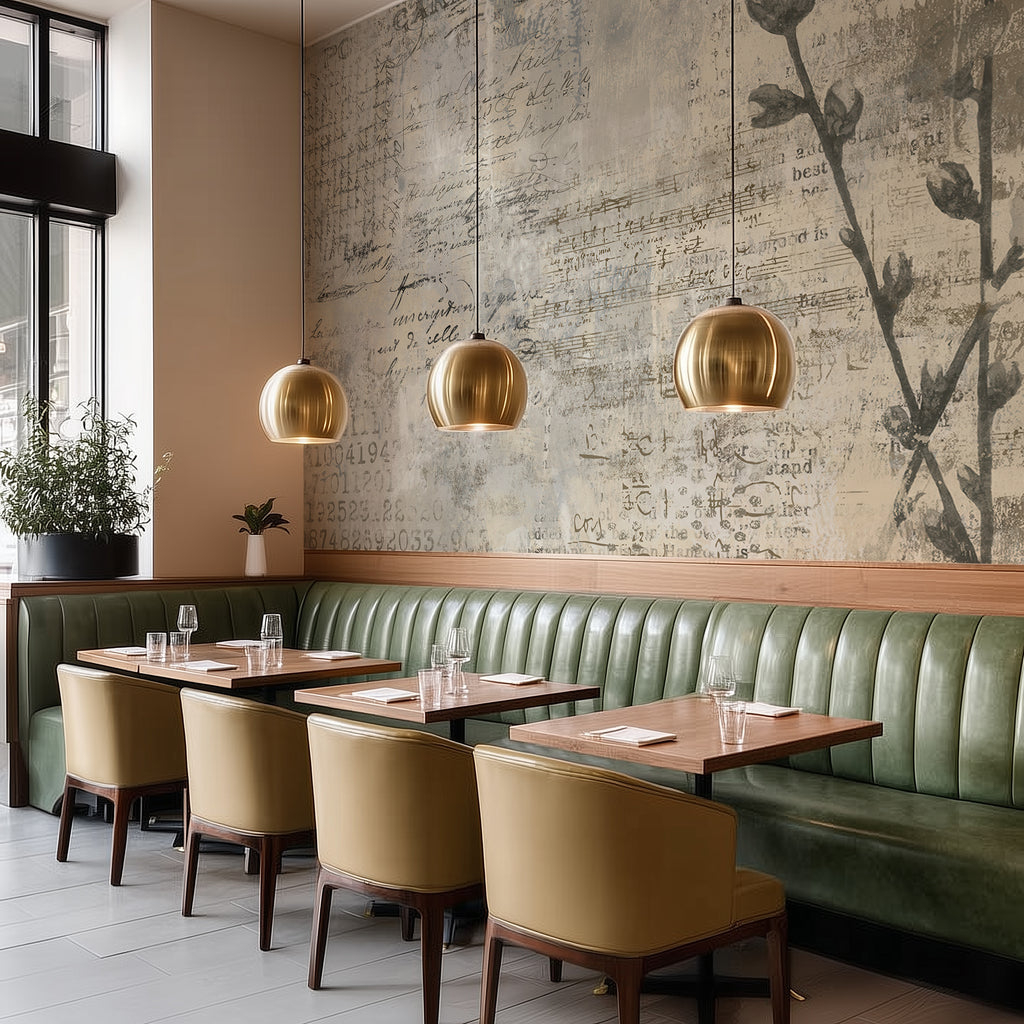 Archival Bloom  —  Rustic Farmhouse Wallpaper Mural
