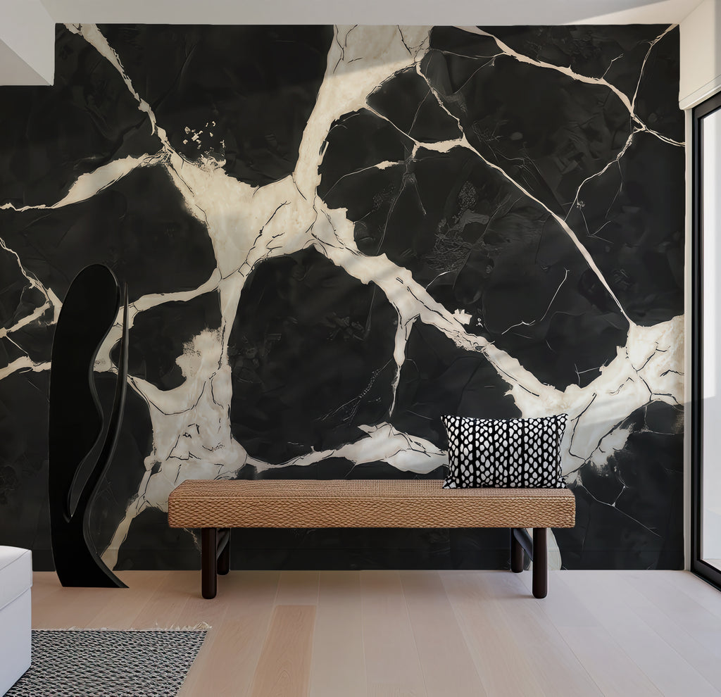 Ink Fracture — Luxe Textures Luxury Wallpaper Mural