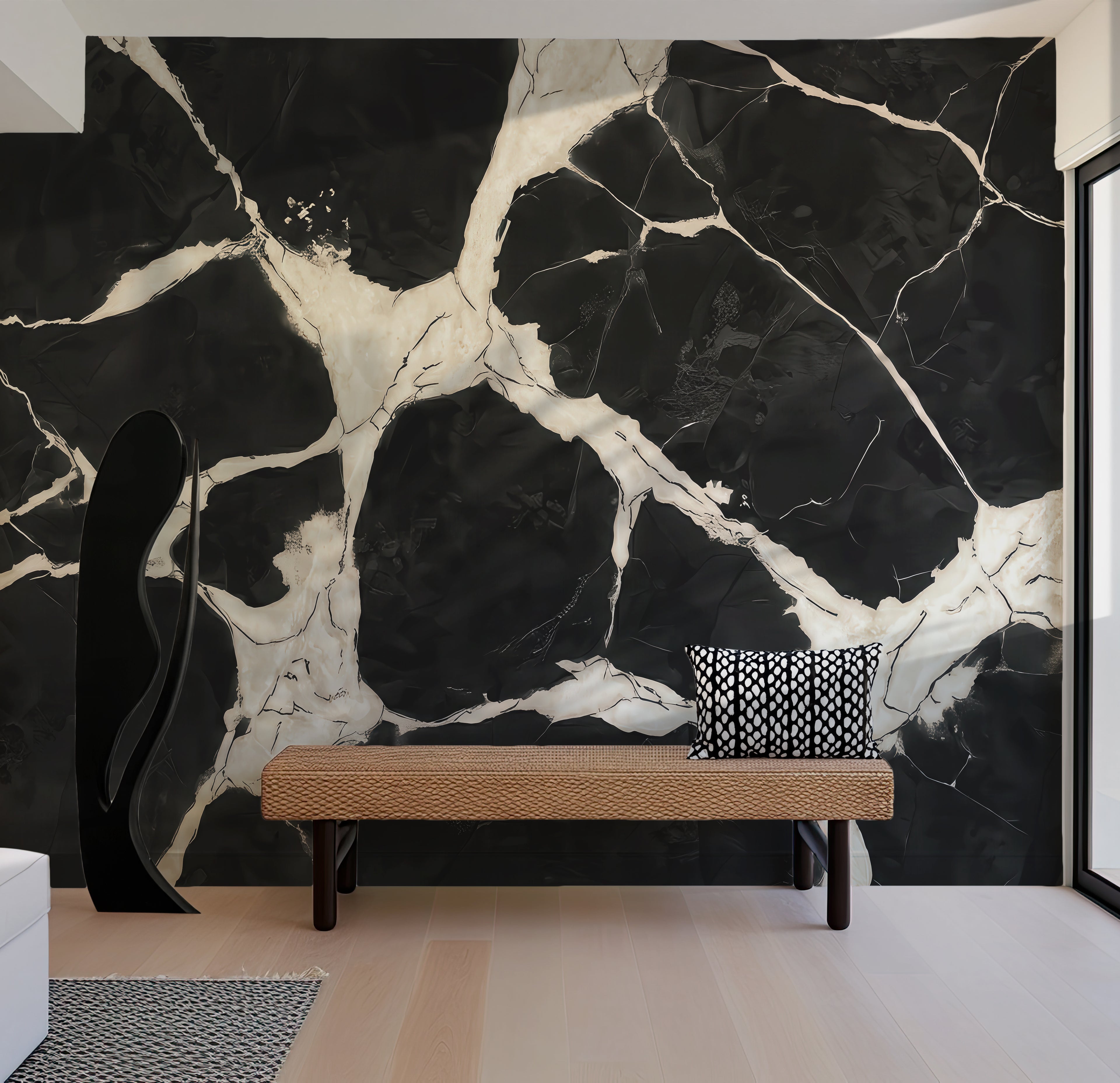 Ink Fracture — Luxe Textures Luxury Wallpaper Mural