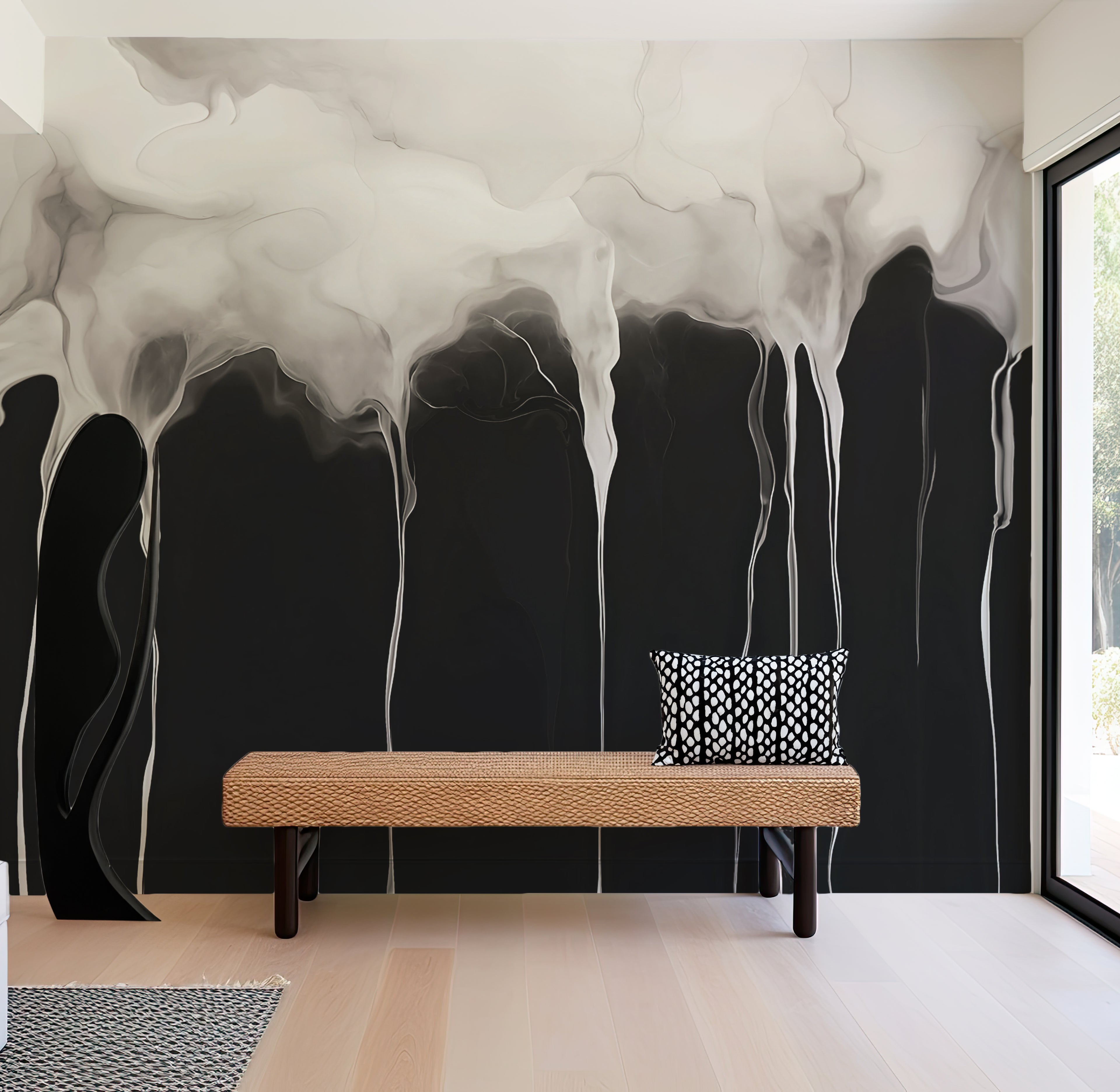 Surrender of Light  —  Abstract Luxury Wallpaper Mural