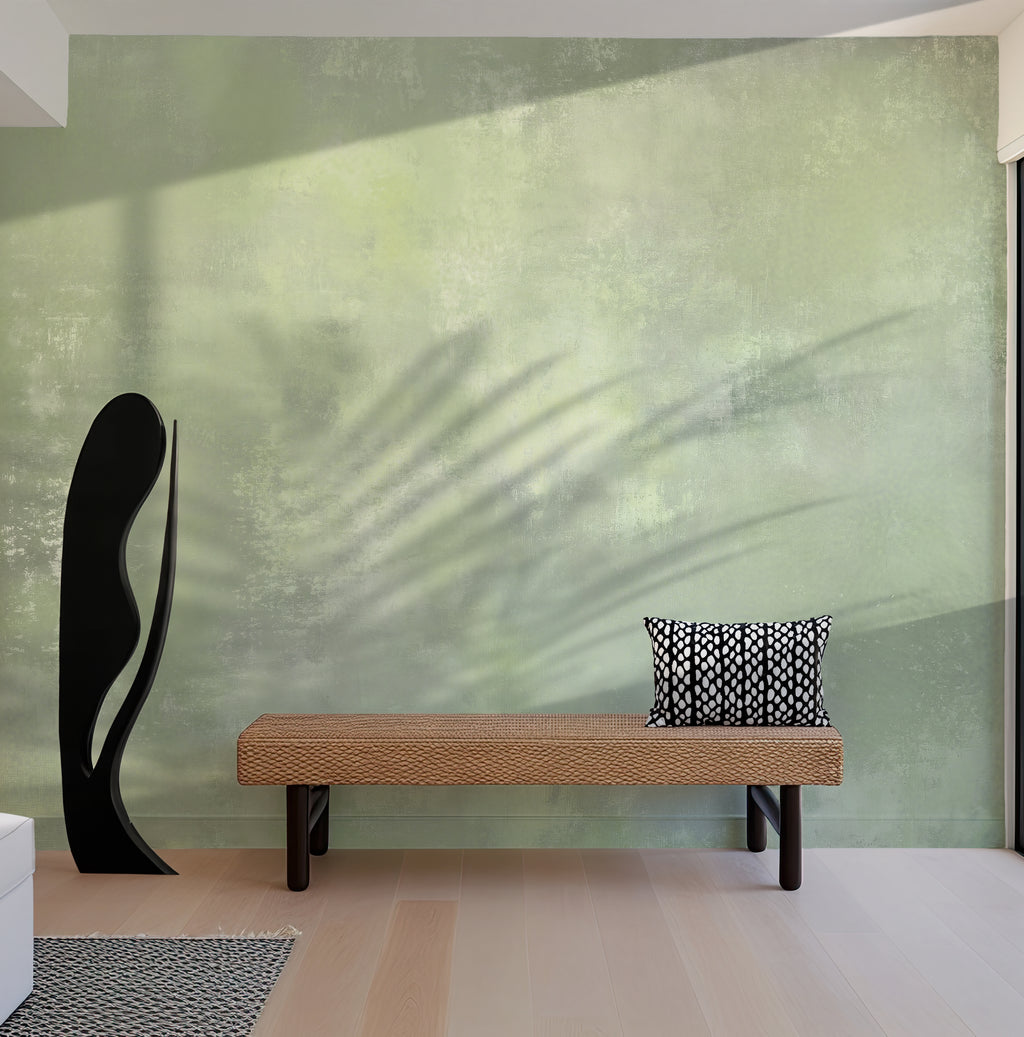 Spring Green Plaster - Luxe Textures Luxury Wallpaper Mural