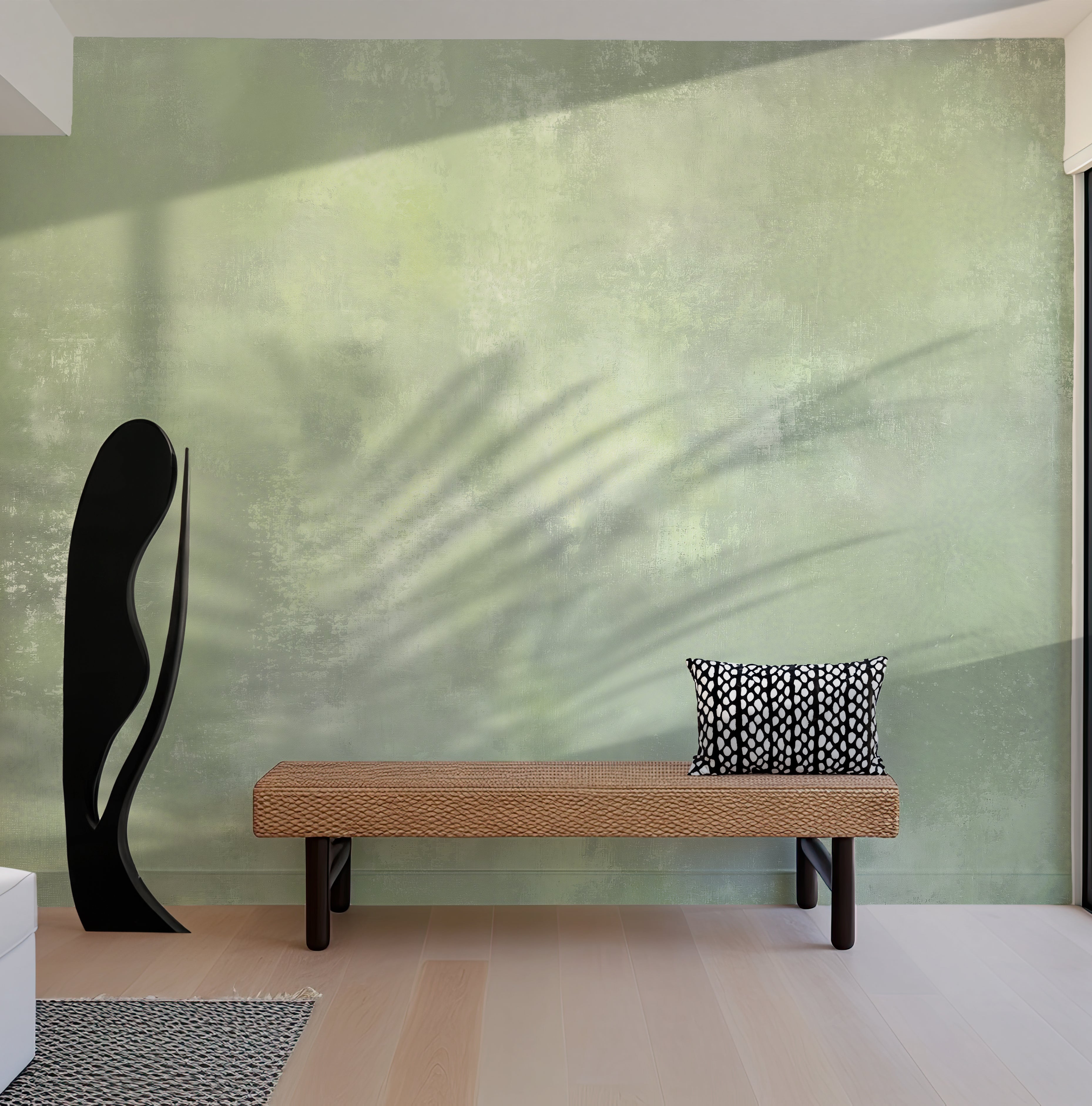 Spring Green Plaster - Luxe Textures Luxury Wallpaper Mural