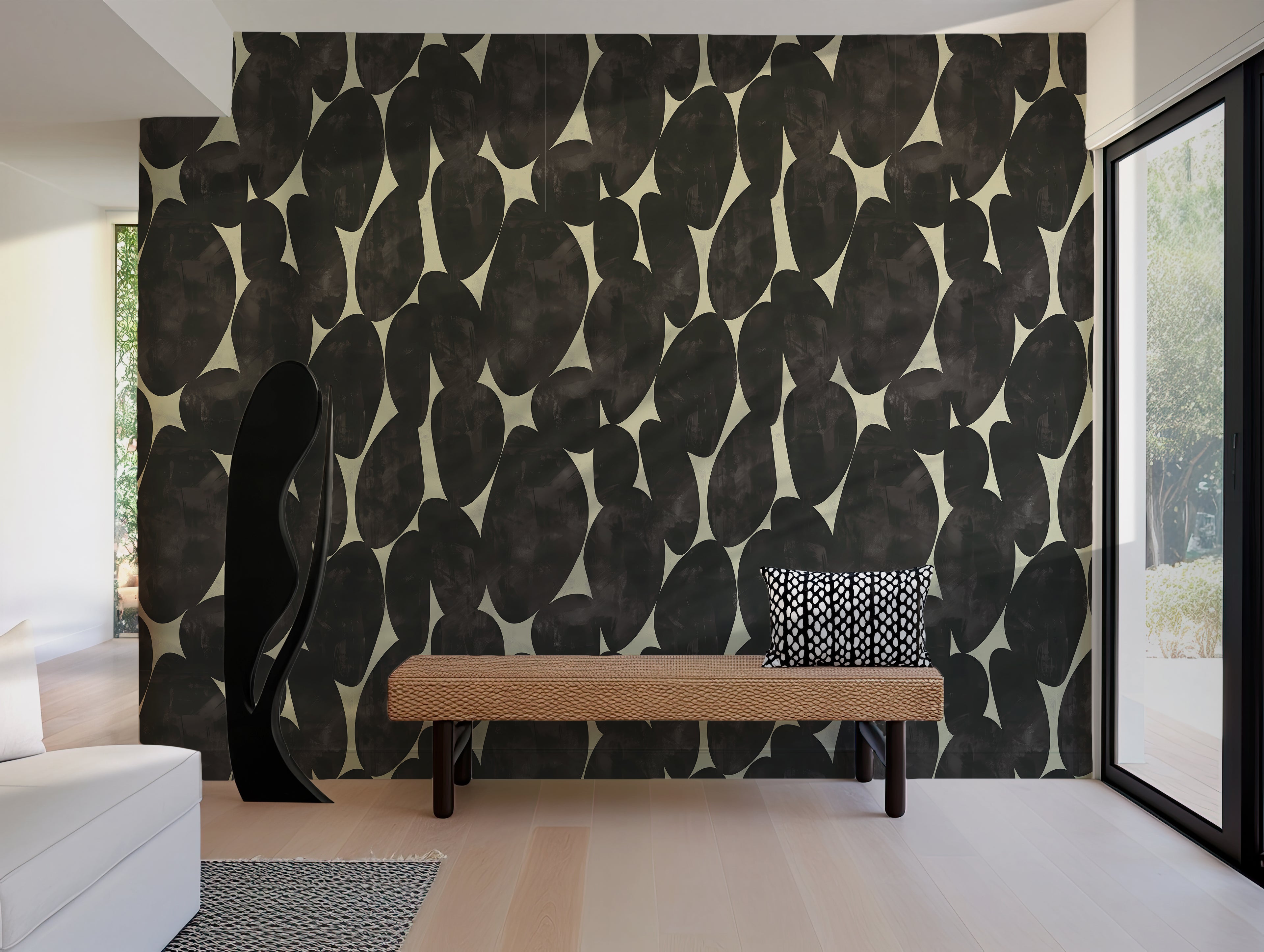 Charcoal Stone — Luxe Textures Luxury Wallpaper