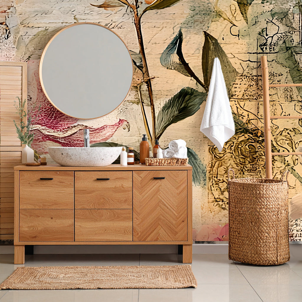 Floral Whimsy — Bold Florals Luxury Wallpaper Mural