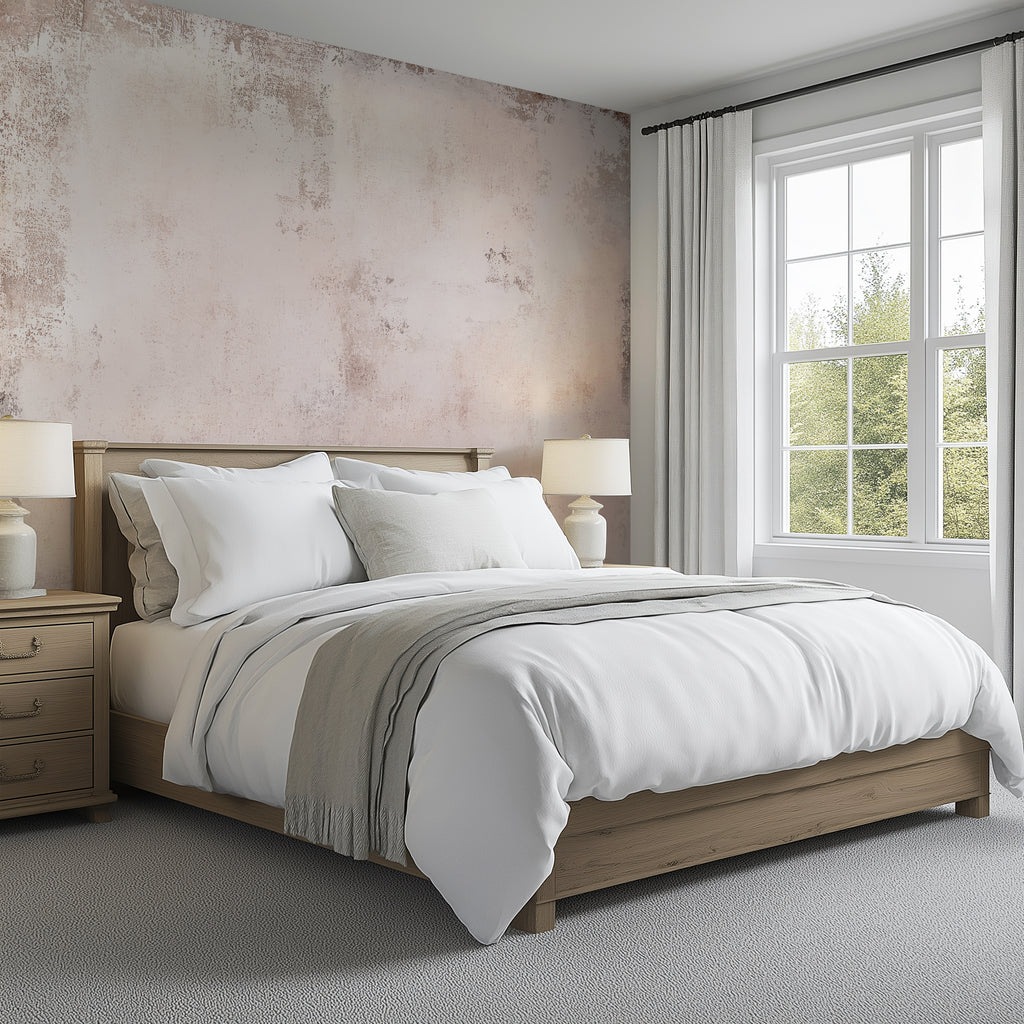 Blush Concrete - Luxe Textures Luxury Wallpaper Mural