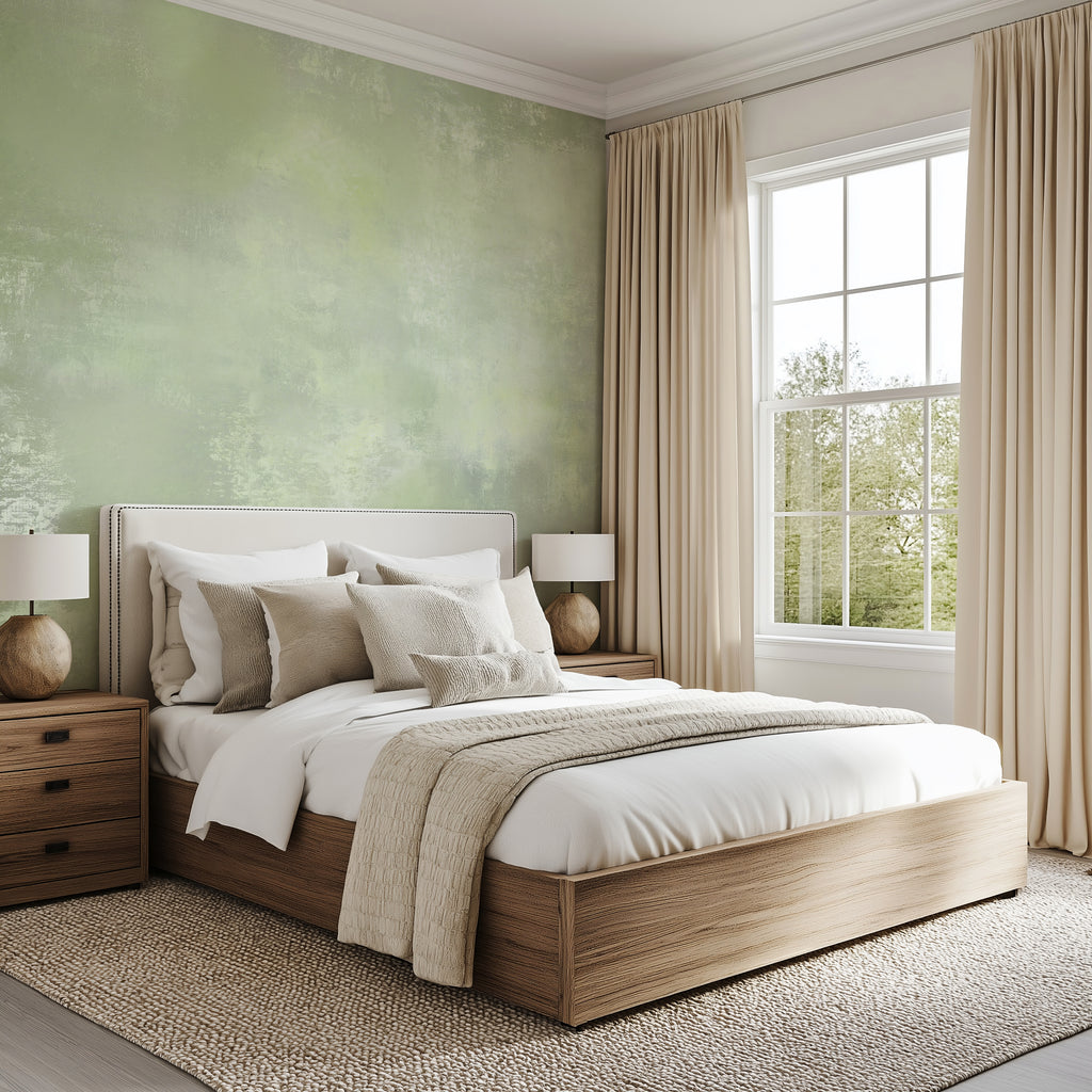 Spring Green Plaster - Luxe Textures Luxury Wallpaper Mural