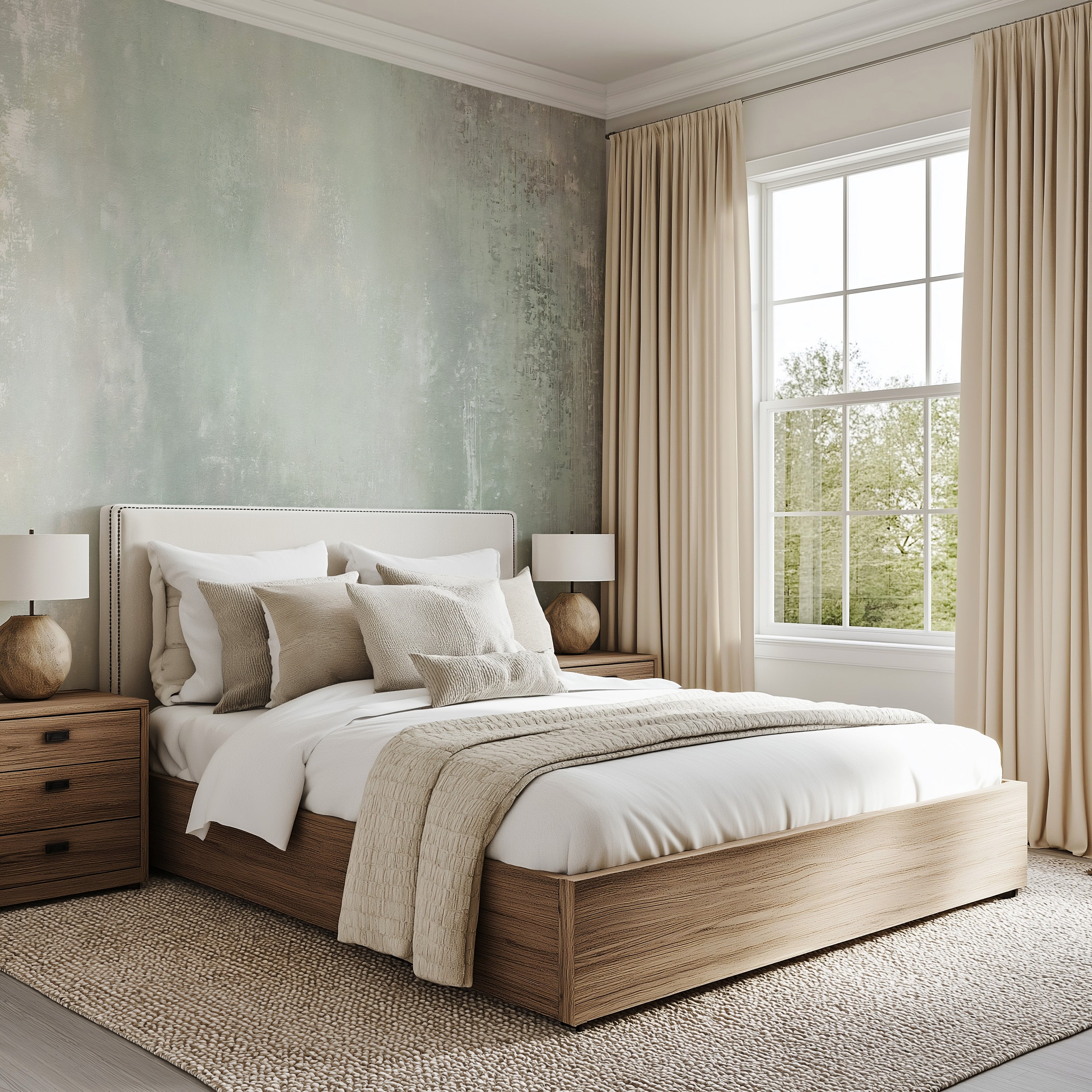 Sage Plaster - Luxe Textures Luxury Wallpaper Mural