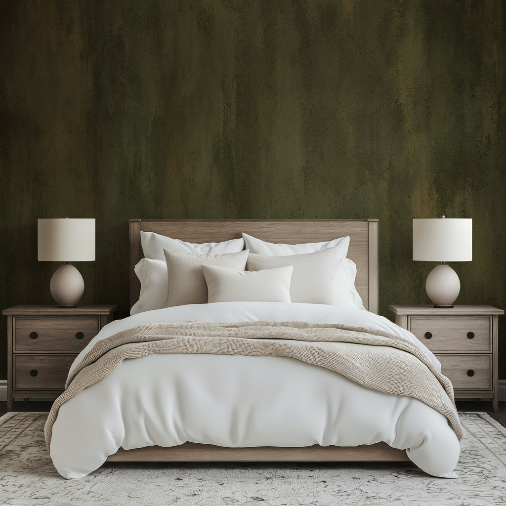 Worn Olive  —  Luxe Textures Luxury Wallpaper Mural