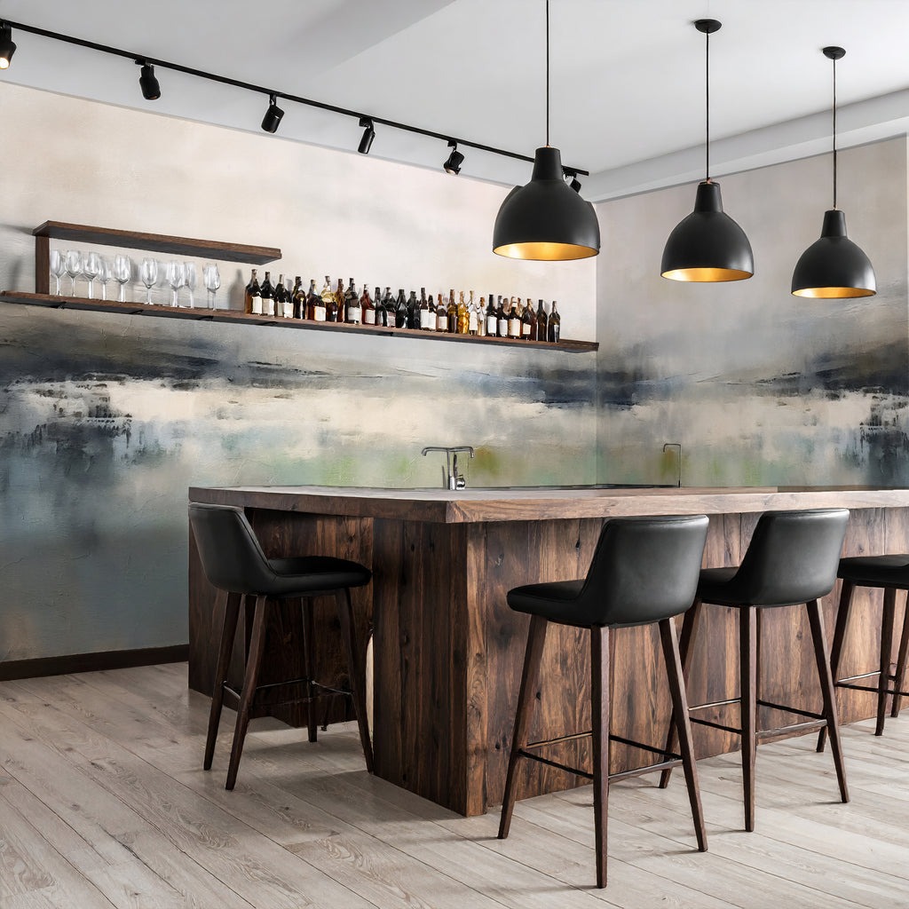 Tidal Mist - Abstract Luxury Wallpaper Mural