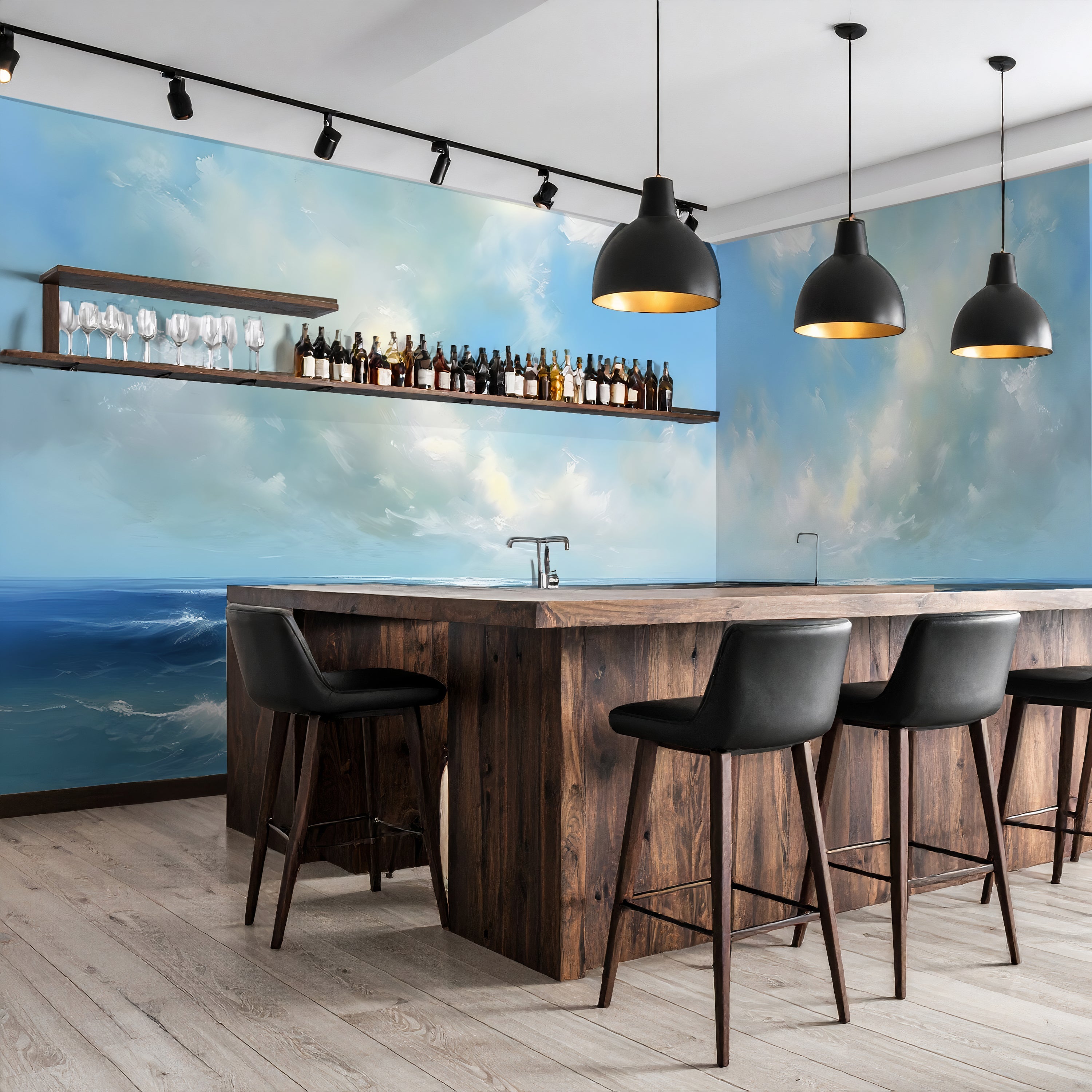 Ocean Blue — Coastal & Nature Luxury Wallpaper Mural