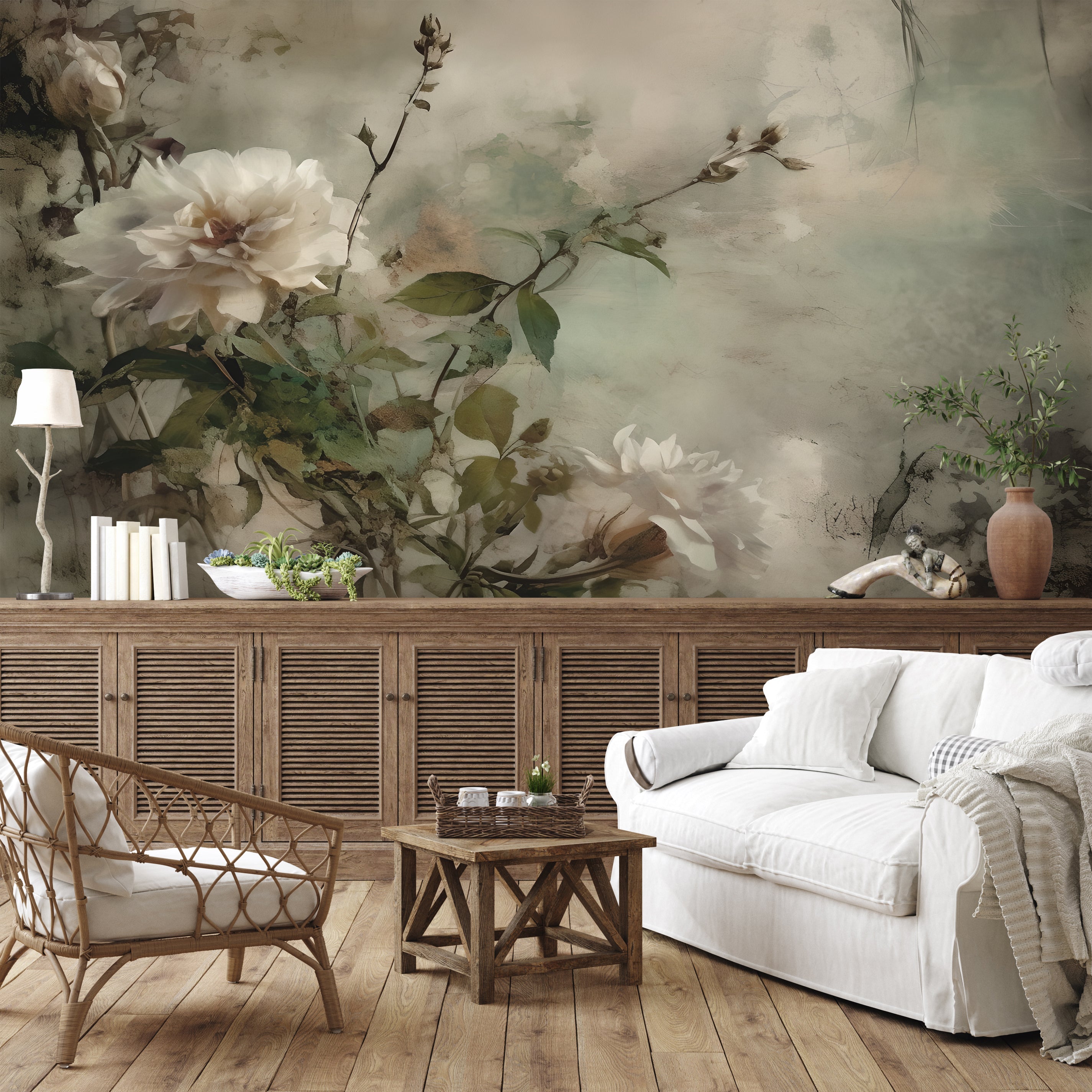Paper Flowers — Bold Florals Luxury Wallpaper Mural