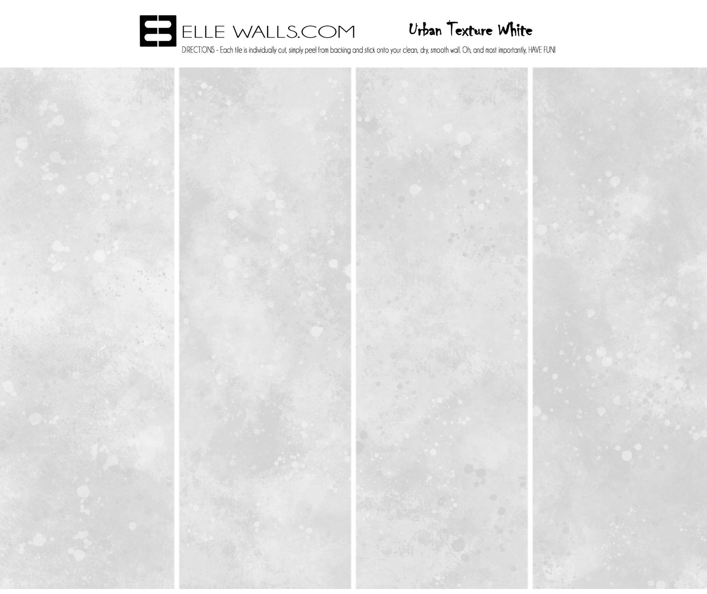 Urban Texture Wallpaper Tile - White