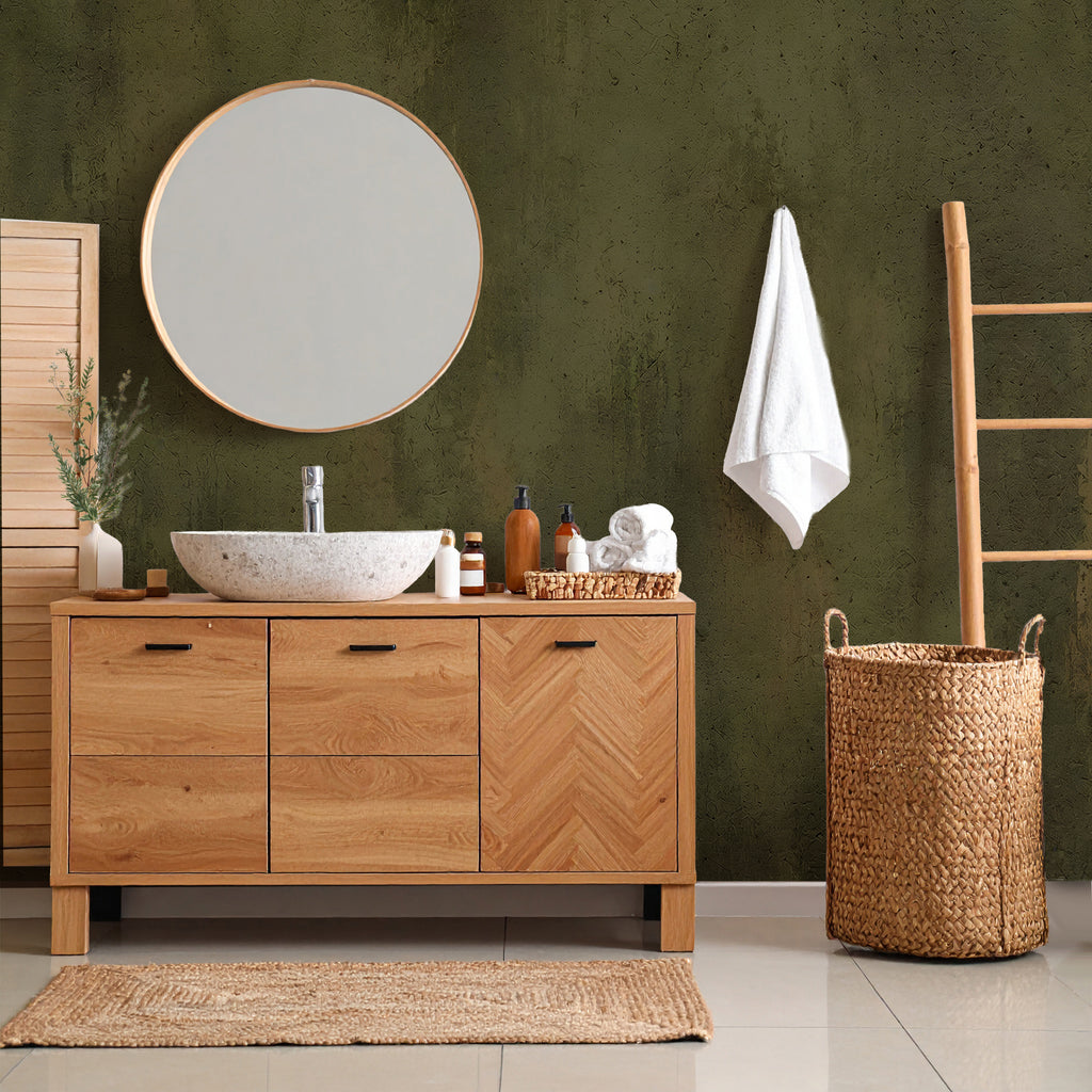 Worn Olive  —  Luxe Textures Luxury Wallpaper Mural