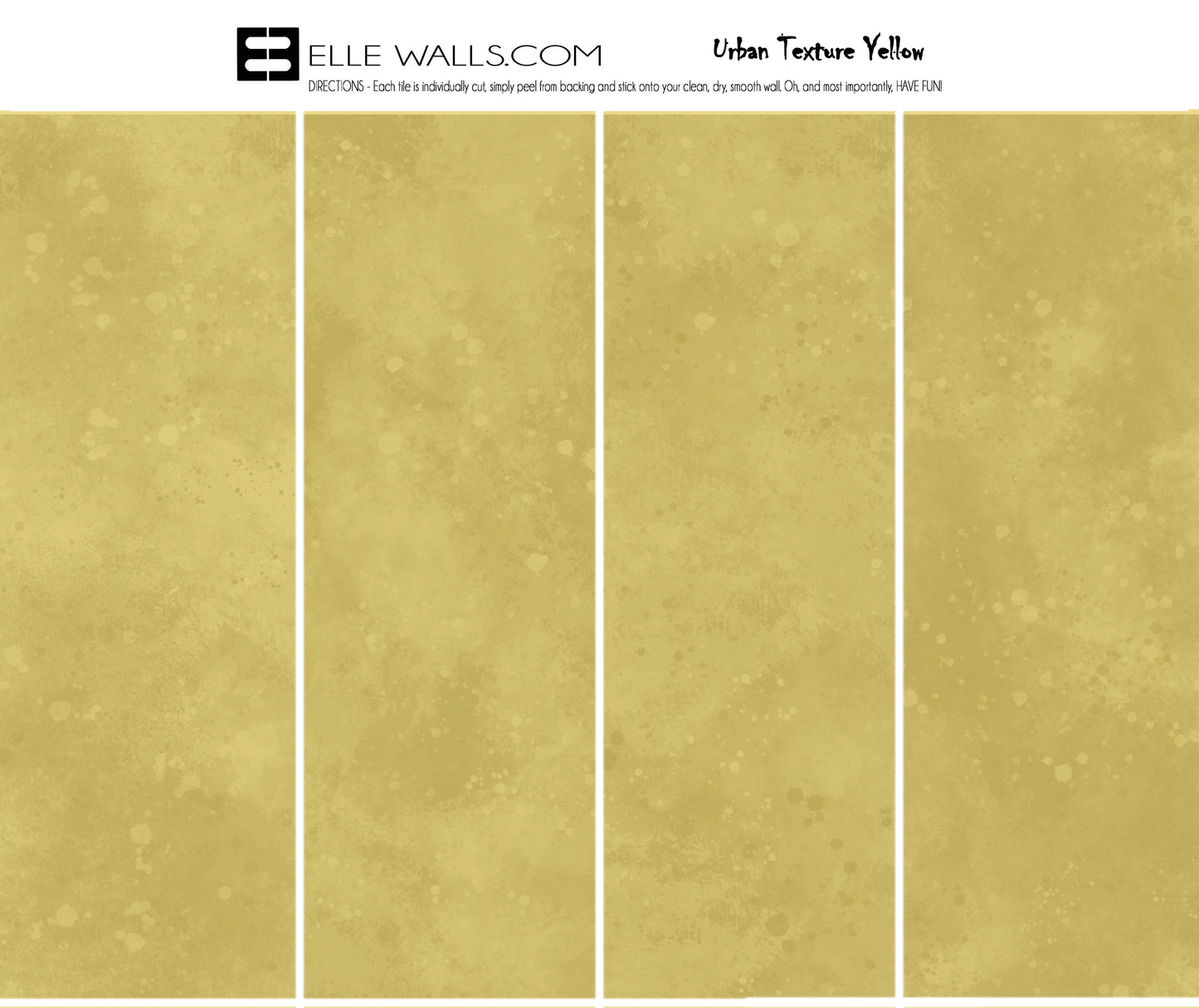 Urban Texture Wallpaper Tile - Yellow